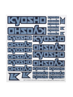 KYOSHO PLANCHE DE DECORATION KYOSHO LOGO CHROME (235X210MM) 36277