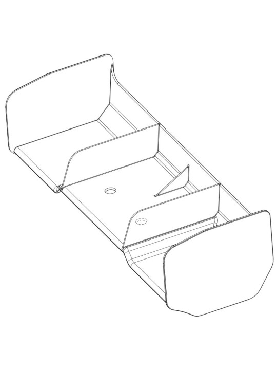 KYOSHO INFERNO MP11 1:8 NYLON WING - WHITE IF735W