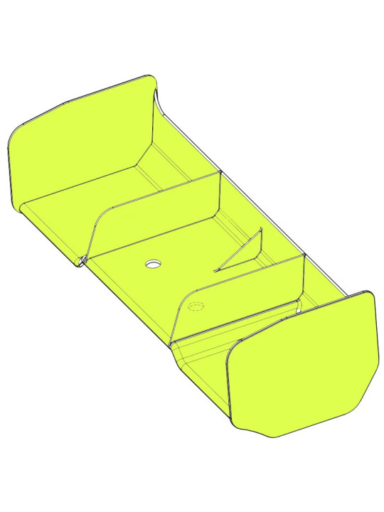 KYOSHO INFERNO MP11 1:8 NYLON WING - YELLOW IF735KY