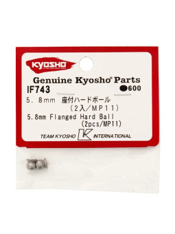 KYOSHO INFERNO MP11 5.8MM FLANGED HARD BALL (2) IF743