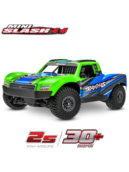 TRAXXAS MINI SLASH BL-2S W/BATTERY / CHARGER USB TQ 2.4 GHZ RTR 108164-1