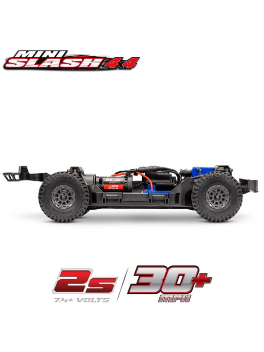 TRAXXAS MINI SLASH BL-2S W/BATTERY / CHARGER USB TQ 2.4 GHZ RTR 108164-1