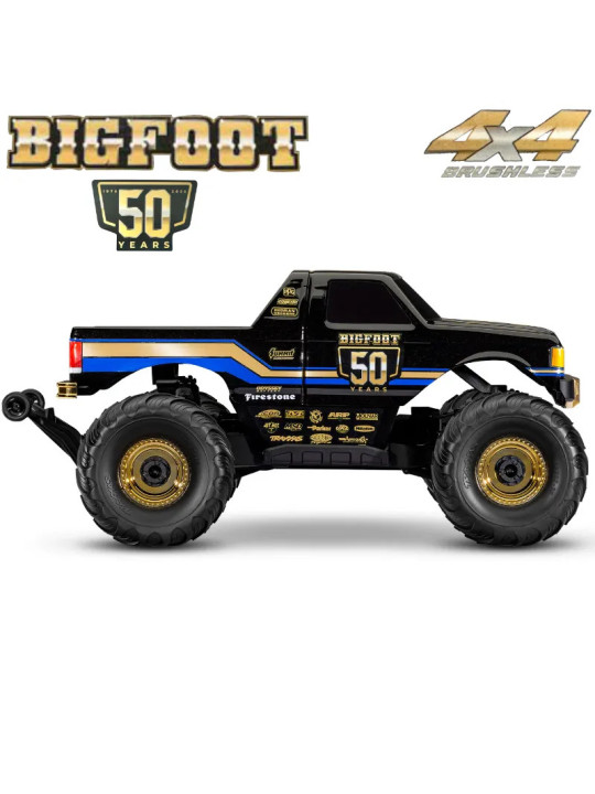 TRAXXAS MONSTER TRUCK BIGFOOT 50TH ANNIVERSARY 1/10 4x4 BL-2S RTR 67134-1-5OTH