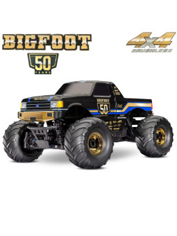 TRAXXAS MONSTER TRUCK BIGFOOT 50TH ANNIVERSARY 1/10 4x4 BL-2S RTR 67134-1-5OTH
