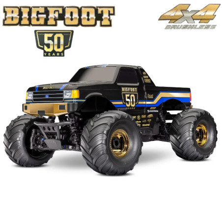 TRAXXAS MONSTER TRUCK BIGFOOT 50TH ANNIVERSARY 1/10 4x4 BL-2S RTR 67134-1-5OTH