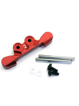 KYOSHO ALUMINUM REAR 2 DEG SUSPENSION MOUNT - MINI-Z BUGGY (RED) MBW025R-2