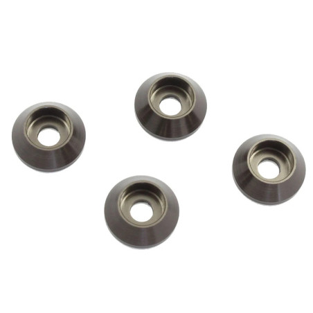 KYOSHO HEAD WASHER 3MM GUN METAL (4) W0148GM