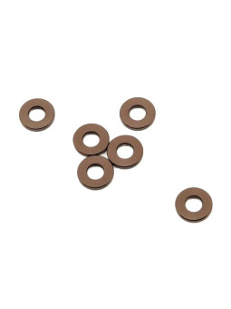 KYOSHO RONDELLES ANODISEES 3X7X1MM (6) - GUN METAL W0145GM