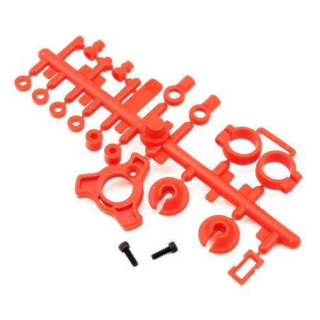 KYOSHO PIECES PLASTIQUE D'AMORTISSEURS OPTIMA - ROUGE OT210R