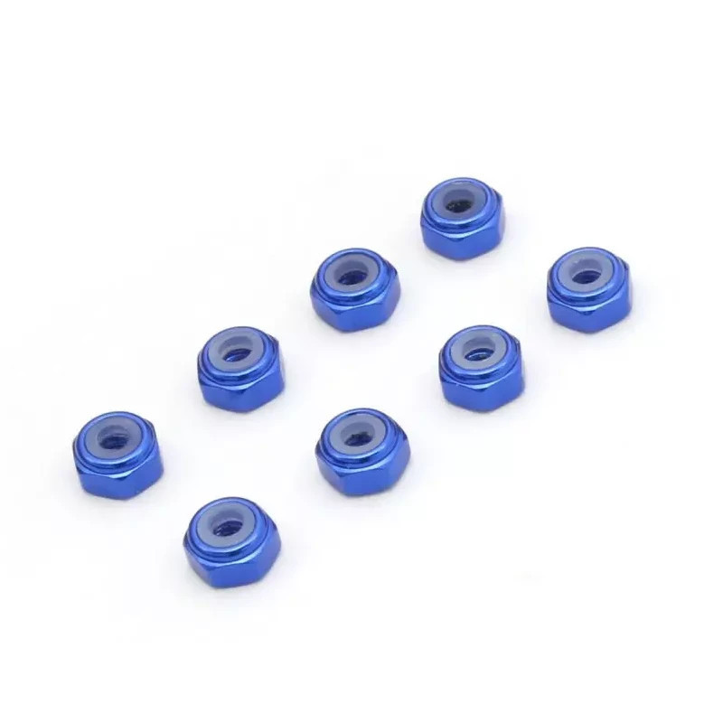KYOSHO MINI-Z M2 NYLON COLOR ALU WHEEL NUT (8) BLUE MZW128BL