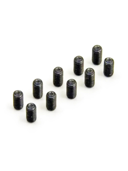 KYOSHO METALLIC HEADLESS SET SCREWS M3X6MM (10) 1-S53006
