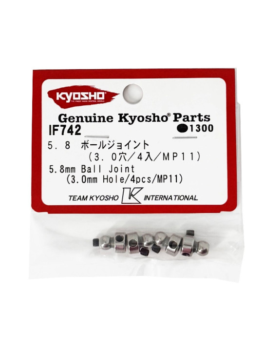 KYOSHO INFERNO MP11 BALL JOINT 5.8MM (3.0MM HOLE) (4) IF742