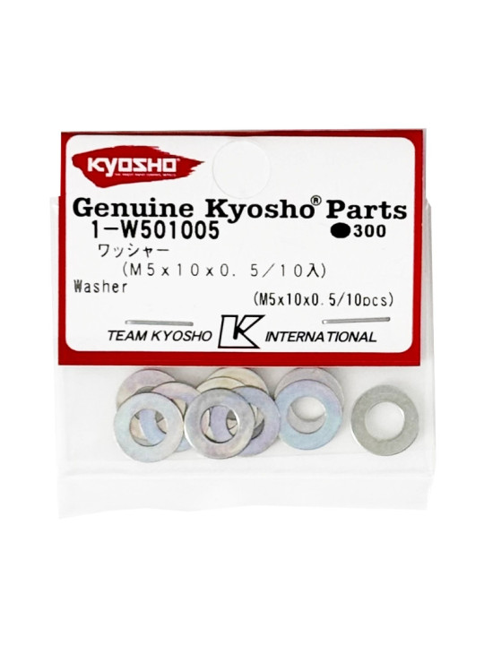 KYOSHO RONDELLES M5X10X0.5MM (10) 1-W501005