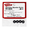 KYOSHO HEAD WASHER 3MM GUN METAL (4) W0148GM