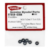KYOSHO BLACK  ANODIZED WASHER 3X7X2MM. (6) 97059-02BK
