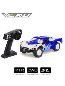 VEKO MINI SC BLEUE 1:24 SHORT COURSE RTR AVEC GYRO VK0002-BL
