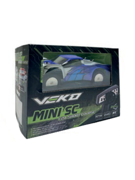 VEKO MINI SC ROUGE 1:24 SHORT COURSE RTR AVEC GYRO VK0002-RD