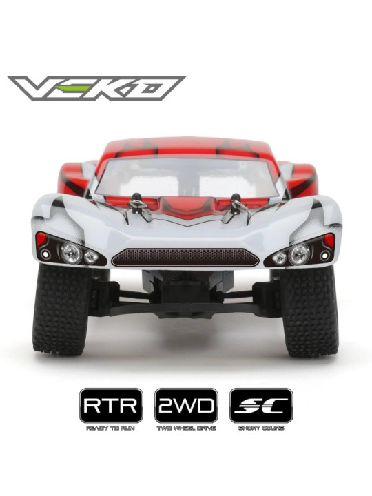 VEKO MINI SC ROUGE 1:24 SHORT COURSE RTR AVEC GYRO VK0002-RD