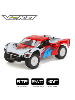 VEKO MINI SC ROUGE 1:24 SHORT COURSE RTR AVEC GYRO VK0002-RD