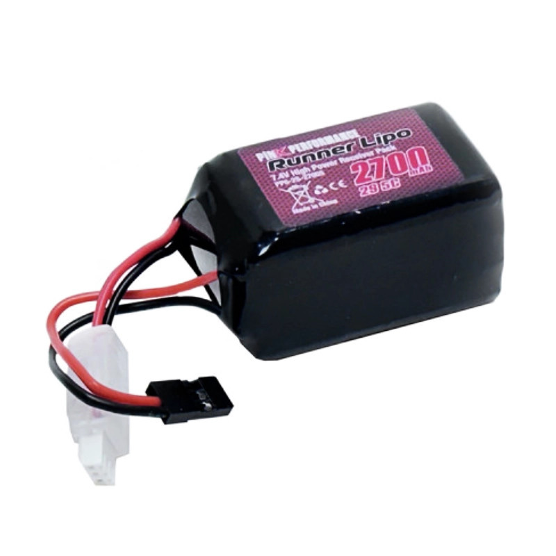 PINK RUNNER BATTERIE RX LIPO 2S 7.4V-2700 (JR) 115G - HUMPXL PP6-2S-2700H