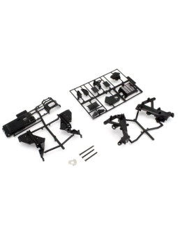 KYOSHO HANGING-ON RACER MAIN FRAME AND GEARBOX SET (YZR500/BLACK) GP101BK