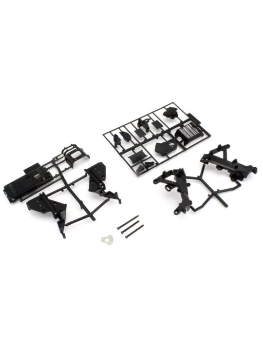 KYOSHO HANGING-ON RACER MAIN FRAME AND GEARBOX SET (YZR500/BLACK) GP101BK
