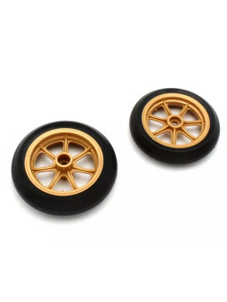 KYOSHO HANGING-ON RACER YAMAHA YZR500 TYRES & WHEELS (2) GPTH104