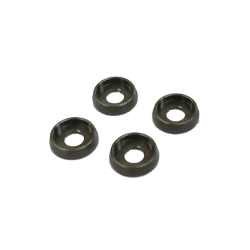 AMR RONDELLES INCURVEES 3MM. (4) GUN METAL AMR-026GM