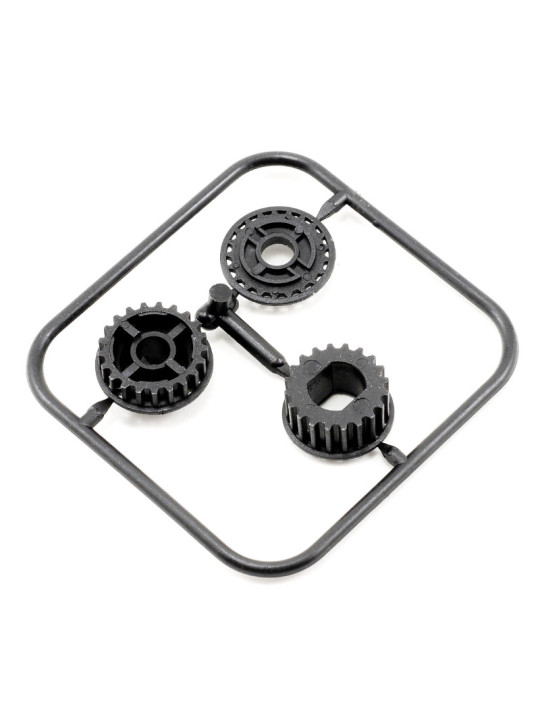 SERPENT PULLEY 2SP SHAFT 20+21T (2) SER804112