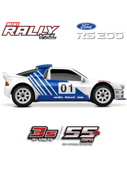 TRAXXAS MINI RALLY VXL-3S W/BATTERY / CHARGER USB TQi 2.4 GHZ RTR 108046-1-WHT
