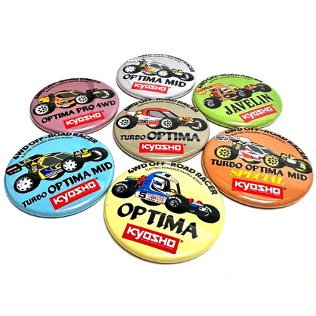 KYOSHO VINTAGE 4WD BUGGY BADGE (7PCS) 87526