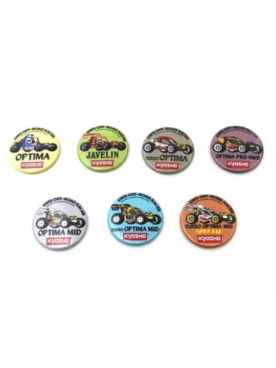 KYOSHO BADGES VINTAGE BUGGY 4WD (7PCS) 87526