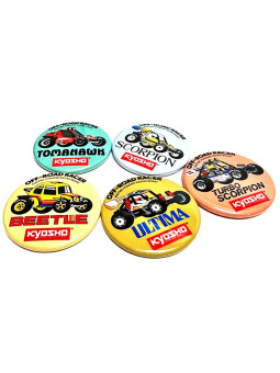 KYOSHO VINTAGE 2WD BUGGY BADGE (5PCS) 87525