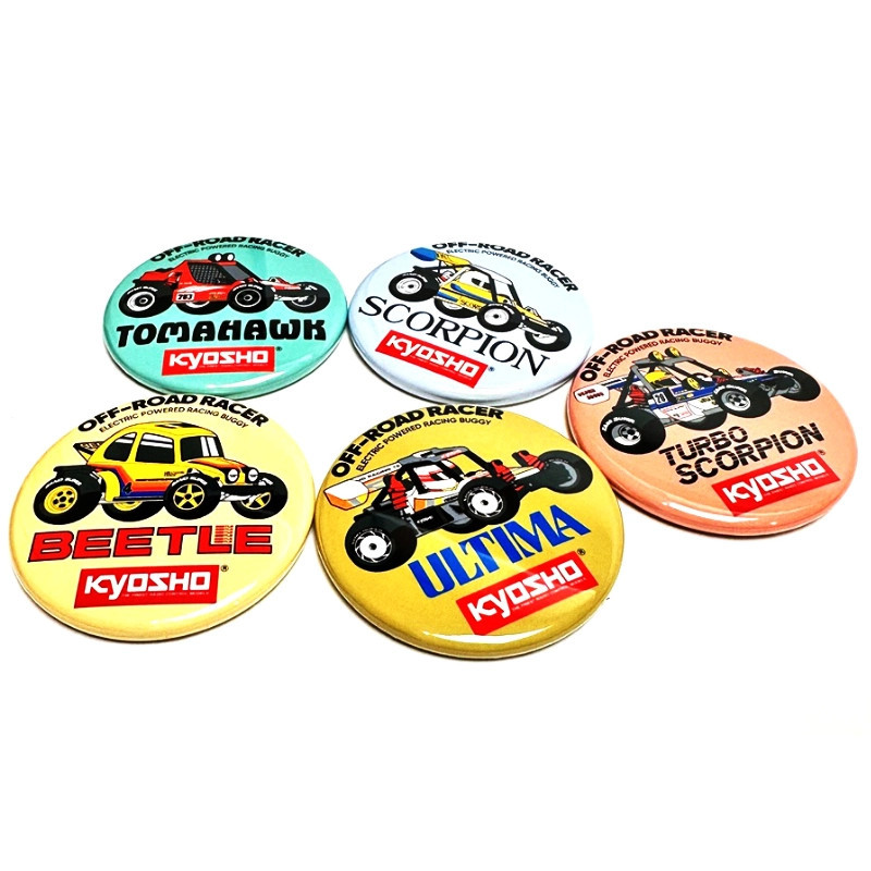 KYOSHO VINTAGE 2WD BUGGY BADGE (5PCS) 87525