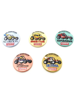 KYOSHO VINTAGE 2WD BUGGY BADGE (5PCS) 87525