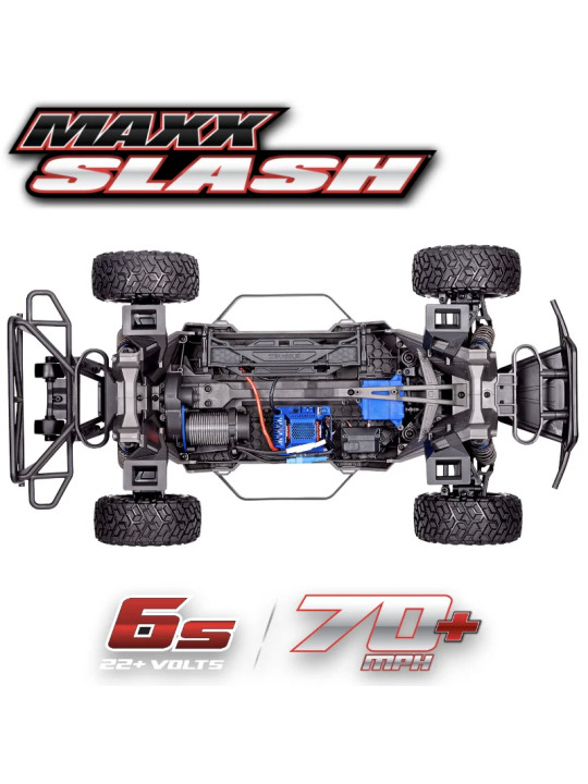 TRAXXAS MAXX SLASH 6S 4WD BRUSHLESS SHORT COURSE TRUCK GREEN TQi TSM RTR 102076-4-GRN