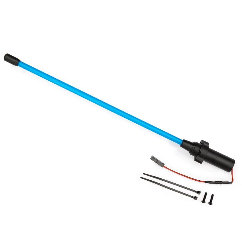 TRAXXAS ANTENNE FOUET A LED BLEUE (X1) – FUNCO - X-MONSTER 10992-BLUE