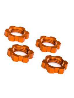 TRAXXAS ECROUS DE ROUES ALU 17MM ANODISES ORANGE XMAXX - XRT (X4) 7758T