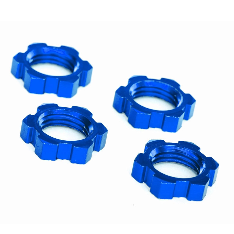 TRAXXAS ECROUS DE ROUES ALU 17MM ANODISES BLEU XMAXX - XRT (X4) 7758