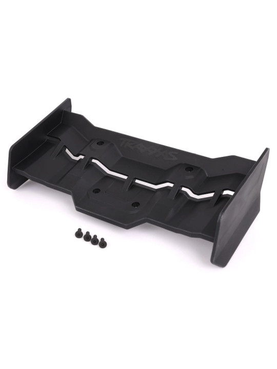 TRAXXAS WING BLACK / 4X12MM FCS (4) 7821