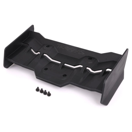 TRAXXAS WING BLACK / 4X12MM FCS (4) 7821