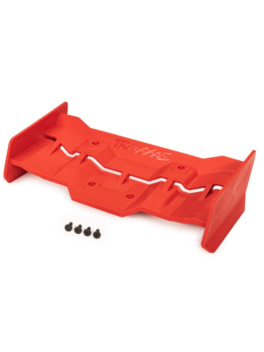 TRAXXAS WING RED / 4X12MM FCS (4) 7821R