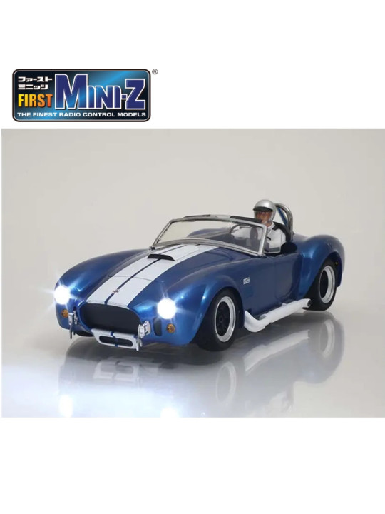 KYOSHO FIRST MINI-Z 1:28 SHELBY COBRA 427 S/C 1960 BLUE 66610A