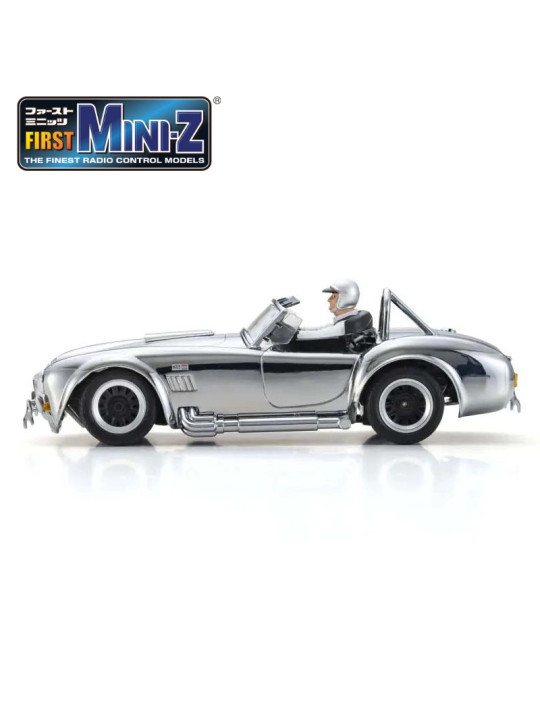 KYOSHO FIRST MINI-Z 1:28 SHELBY COBRA 427 S/C 1960 CHROME 66610C