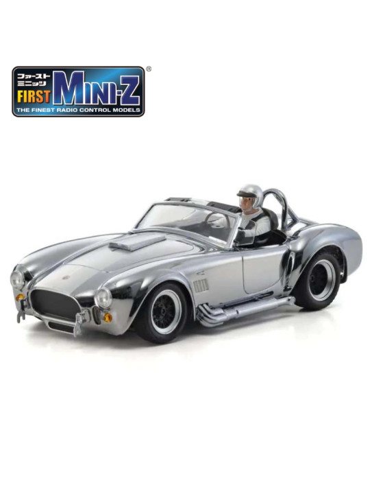 KYOSHO FIRST MINI-Z 1:28 SHELBY COBRA 427 S/C 1960 CHROME 66610C