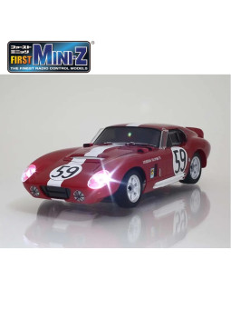 KYOSHO FIRST MINI-Z 1:28 SHELBY COBRA DAYTONA NO.59 ROUGE 66611A