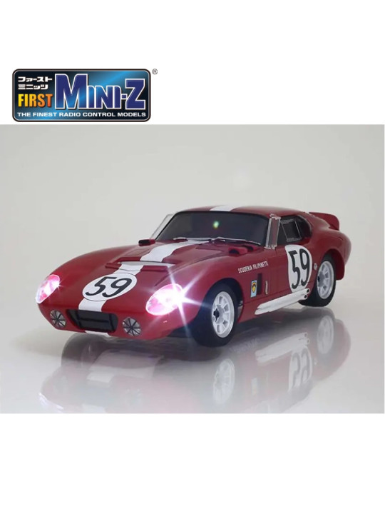 KYOSHO FIRST MINI-Z 1:28 SHELBY COBRA DAYTONA NO.59 ROUGE 66611A