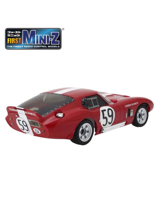 KYOSHO FIRST MINI-Z 1:28 SHELBY COBRA DAYTONA NO.59 RED 66611A