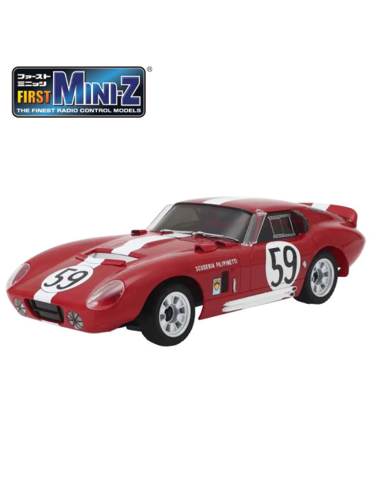 KYOSHO FIRST MINI-Z 1:28 SHELBY COBRA DAYTONA NO.59 ROUGE 66611A