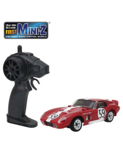 KYOSHO FIRST MINI-Z 1:28 SHELBY COBRA DAYTONA NO.59 ROUGE 66611A